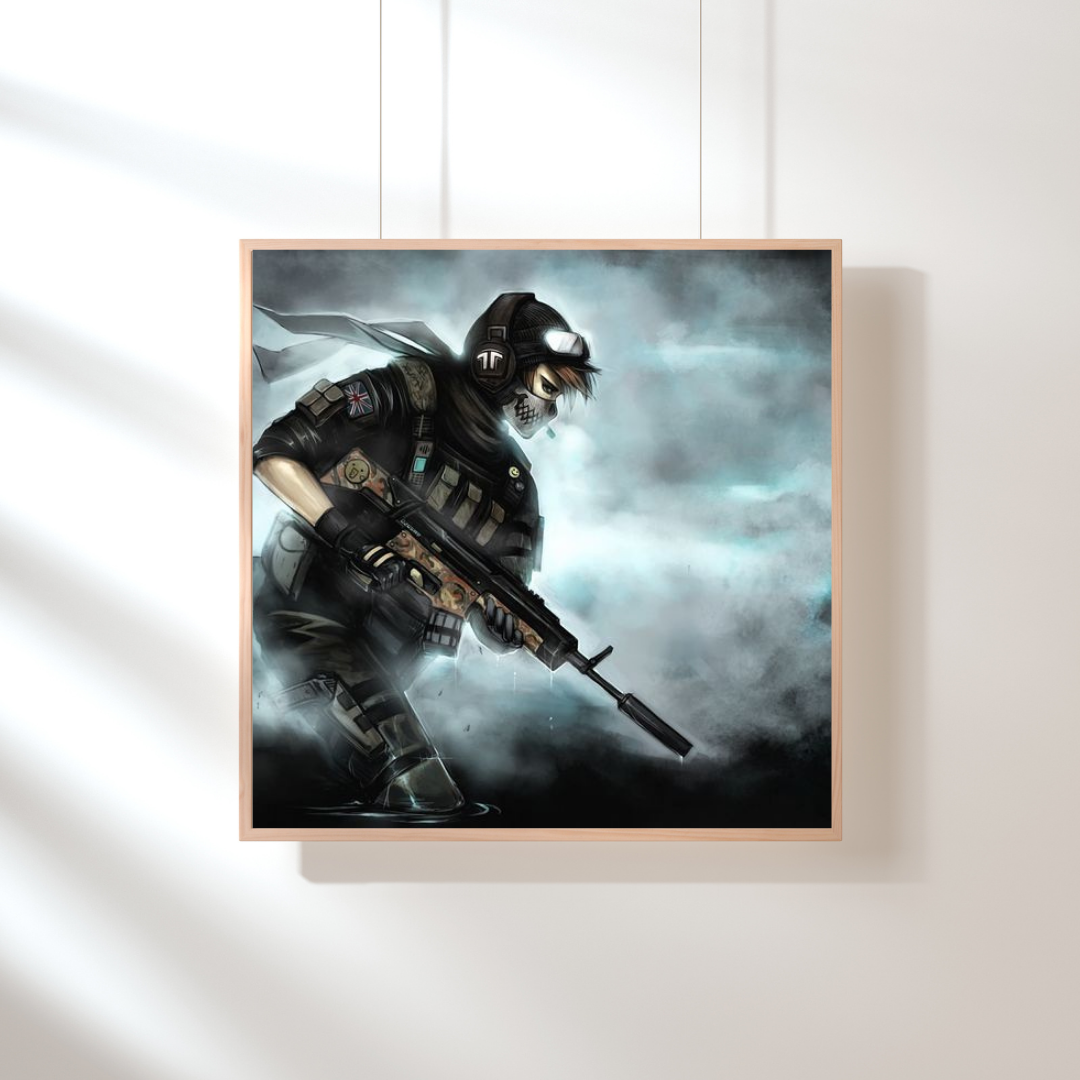 A Skeleton With Gun