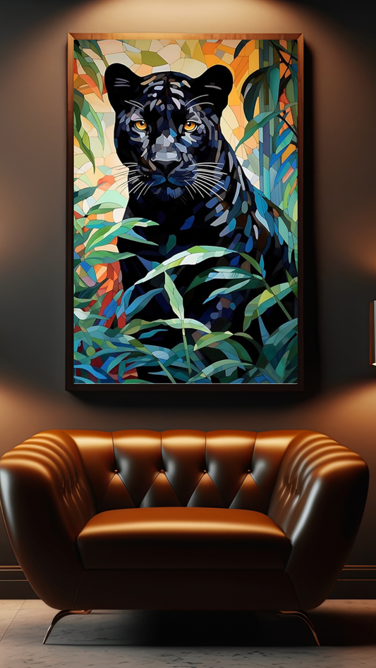 An Abstract Black Tiger