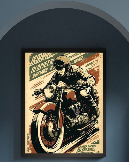 Vintage Bike Poster